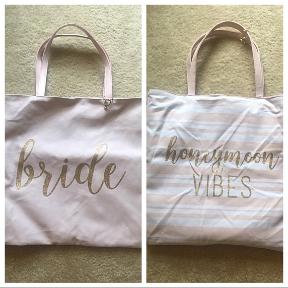 David's Bridal Handbags - Reversible Bride/Honeymoon tote bag